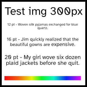 300px square test image