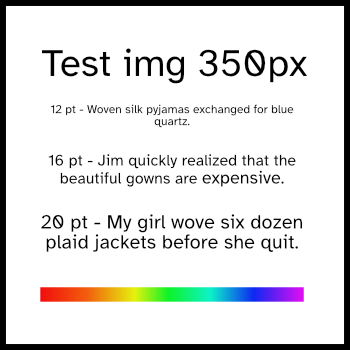 350px square test image