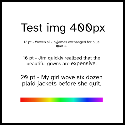 400px square test image